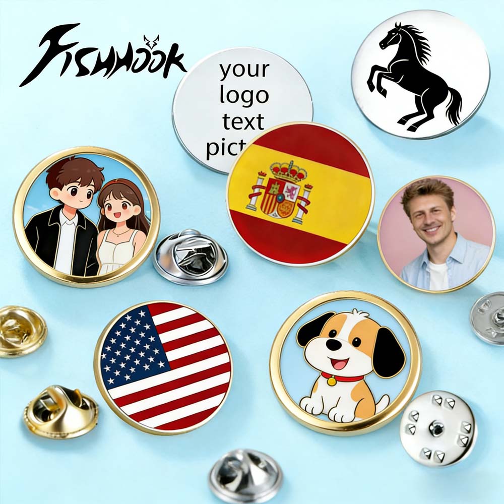 Tuxedo Lapel Pin - Pin Bros Personalisasi Foto Tag Cetak