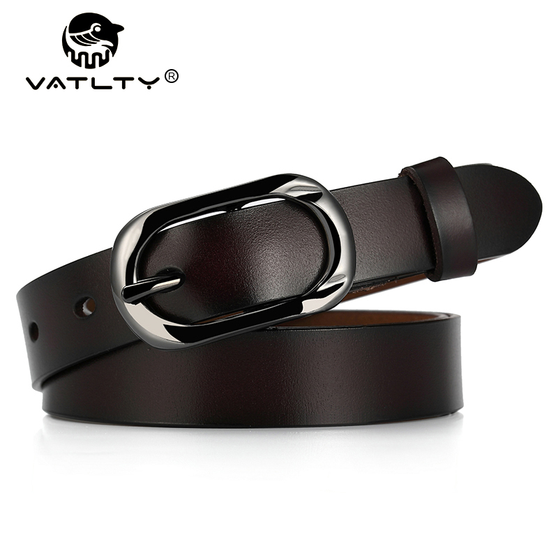 Formal Belt Leather Thin - VATLTY 95cm-115cm Sabuk Kulit Gesper Logam