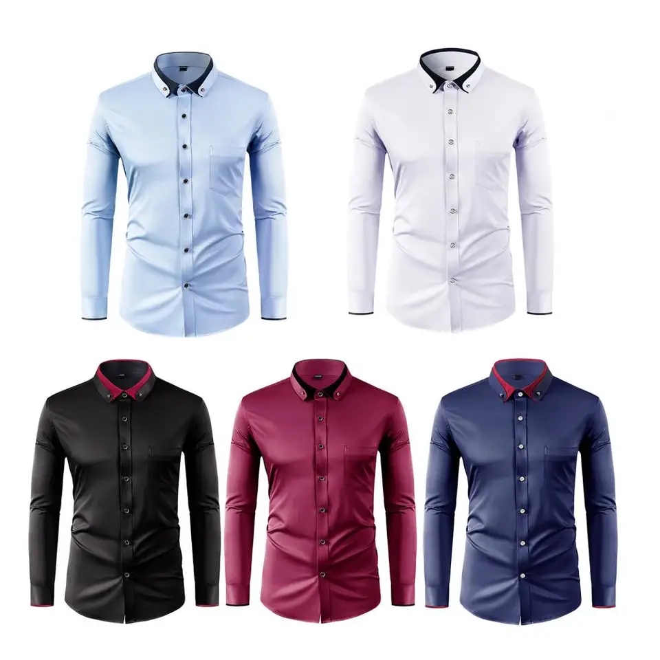 Men Formal Party Wear Shirt - Kemeja Pria Terbaru Model Polos Kasual