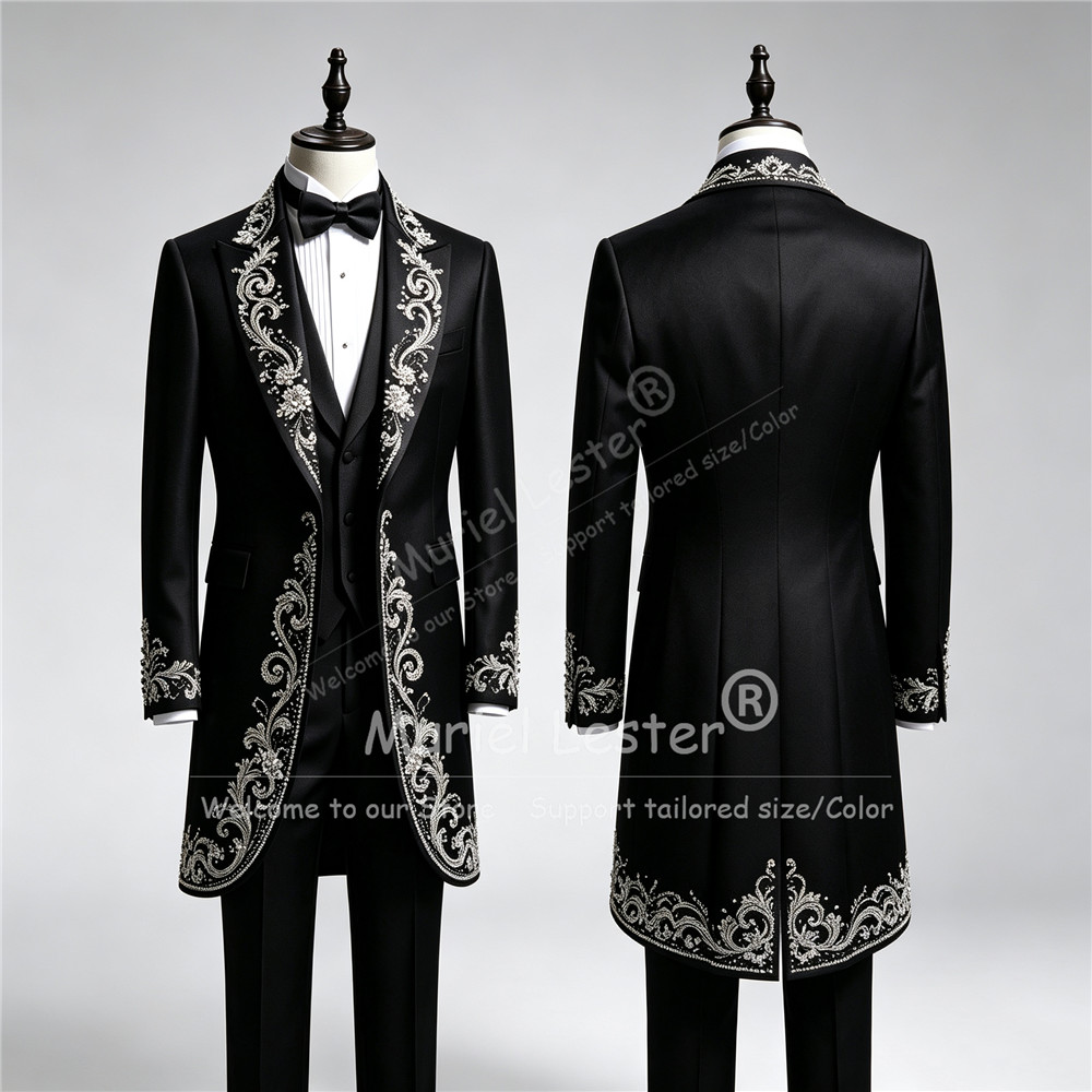 Men Formal Wear Pants - Jas Tuxedo Pernikahan Pria Mewah, Setelan