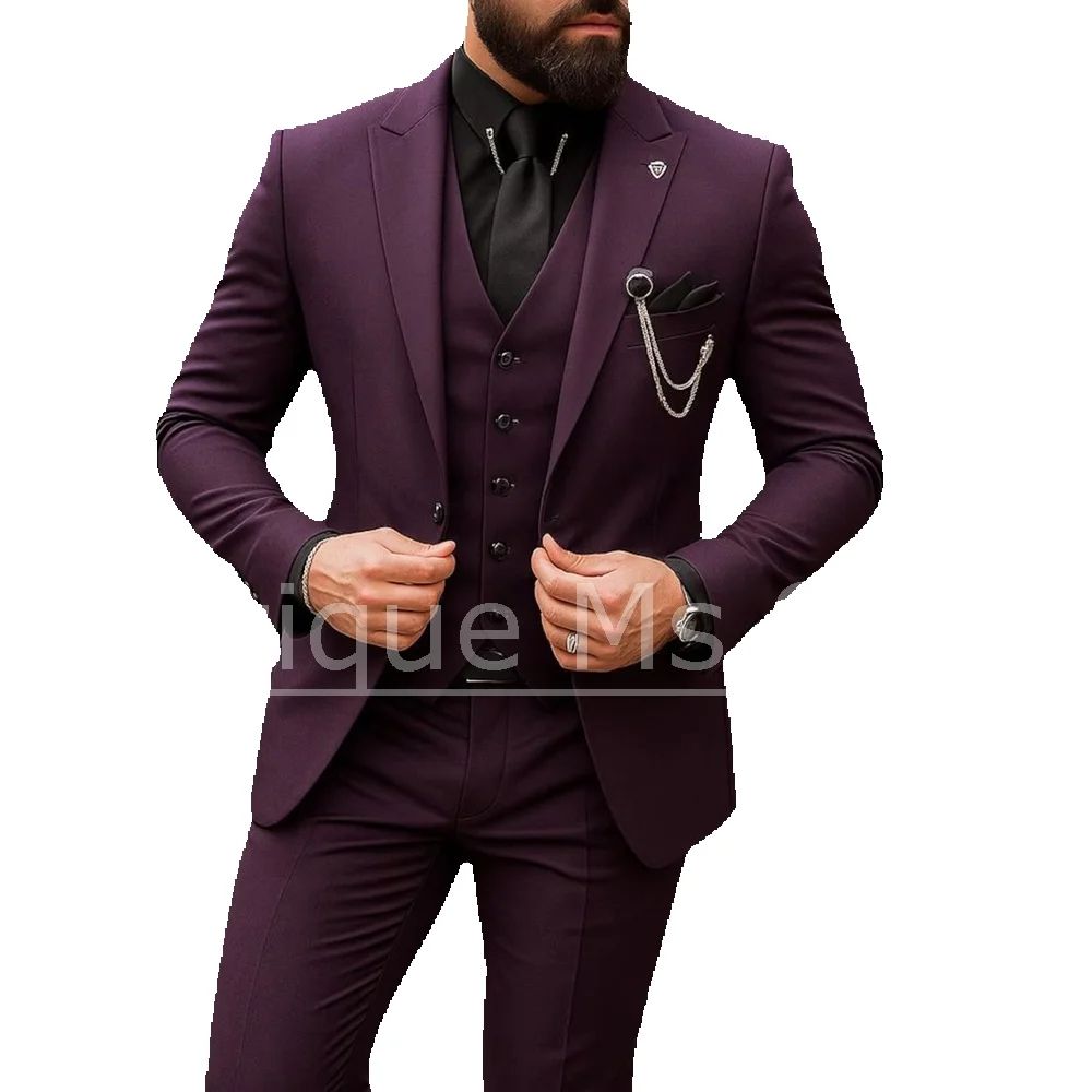 Setelan 3 Potong Pria Jaket Wa - Men Formal Wear Jacket ulasan dan harga