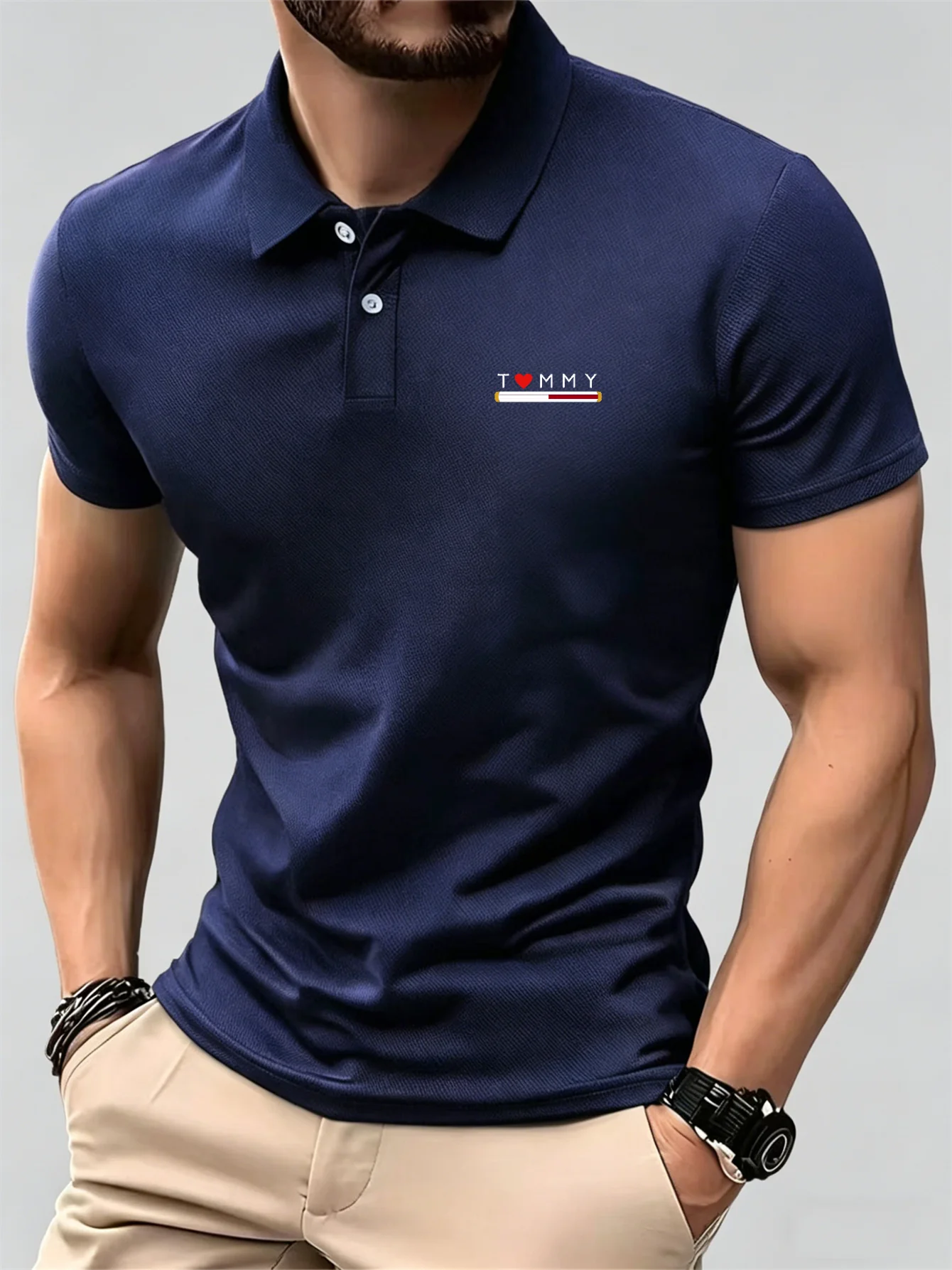 Kemeja Polo Kancing Lengan Pen - Young Men Formal Wear ulasan dan harga