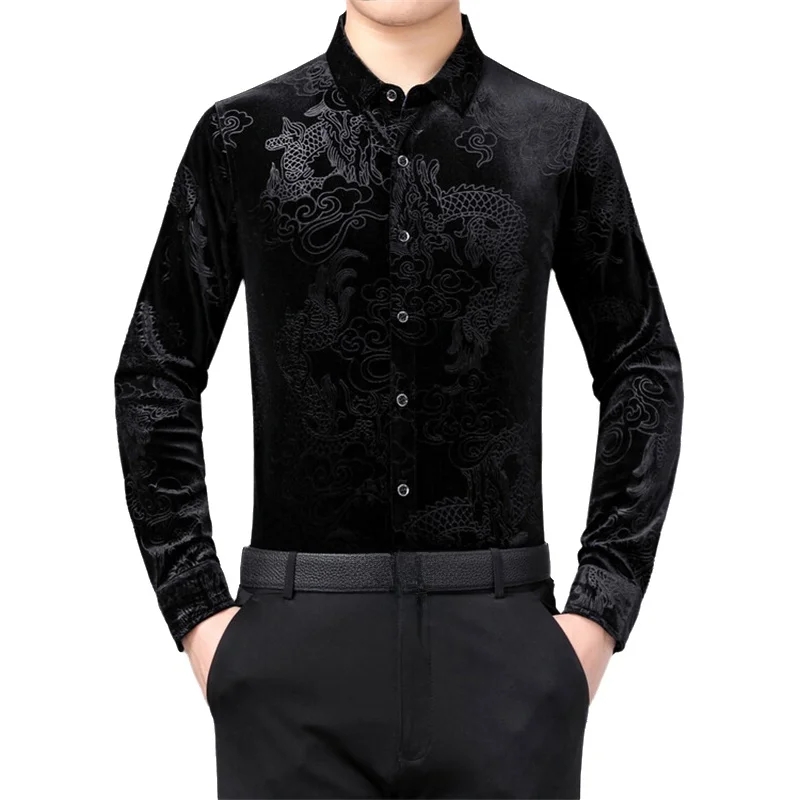 Kemeja Pria Lengan Panjang Mot - Men Formal Party Wear Shirt ulasan dan harga
