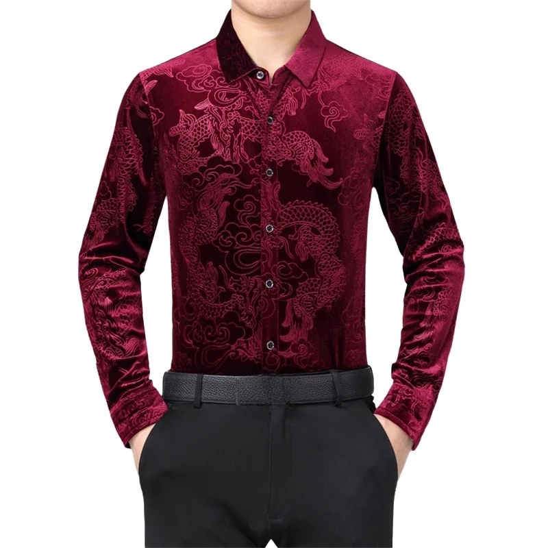 Kemeja Pria Lengan Panjang Mot - Men Formal Party Wear Shirt ulasan dan harga