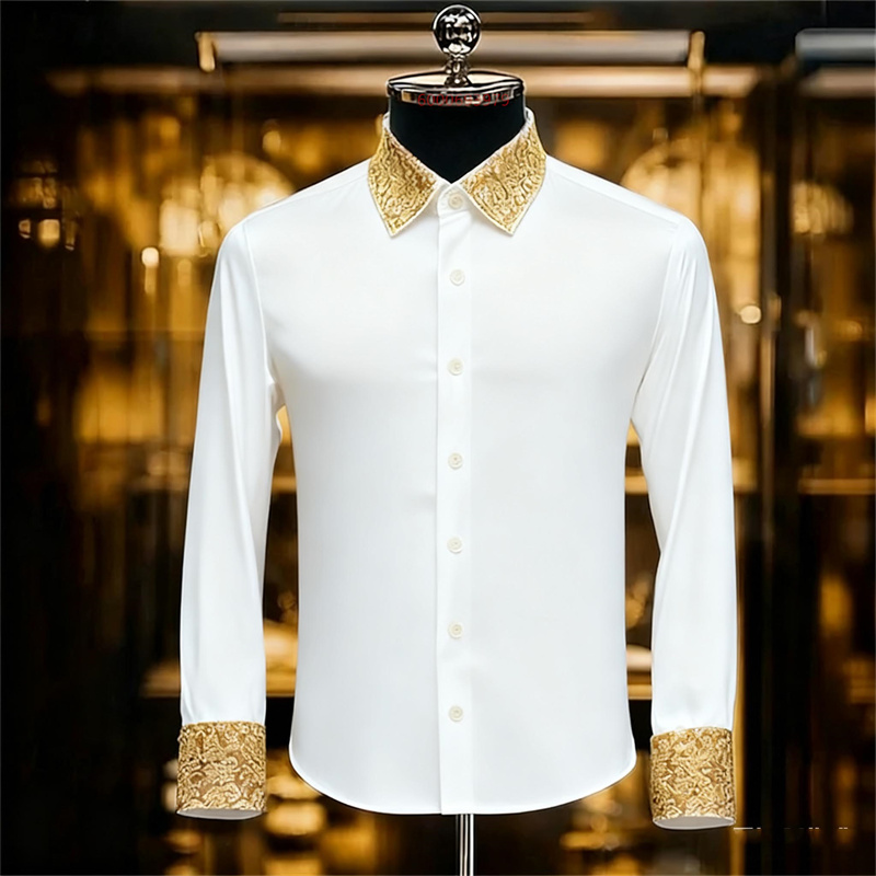 Kemeja Pria Gaya Etnik Motif B - Men Formal Party Wear Shirt ulasan dan harga