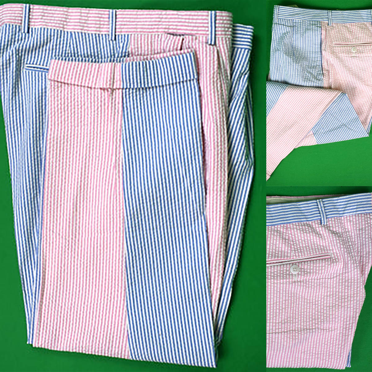 Celana Pria Seersucker Nyaman  - Men'S Formal Wear Big And Tall ulasan dan harga