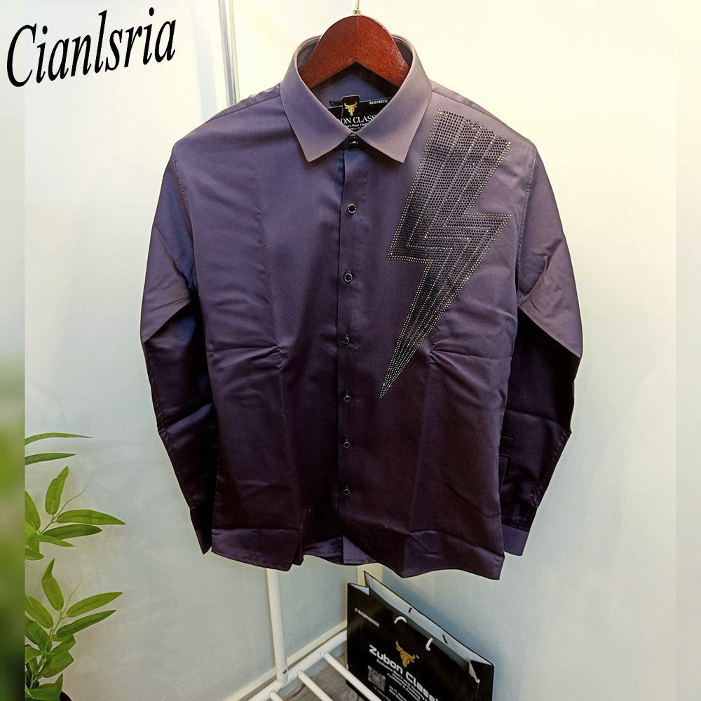 Kemeja Pria Mewah Lengan Panja - Men Formal Party Wear Shirt ulasan dan harga