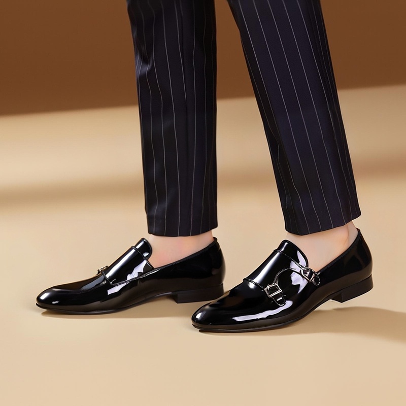 Piergitar Sepatu Biksu Ganda P - Men Formal Wear Fashion ulasan dan harga