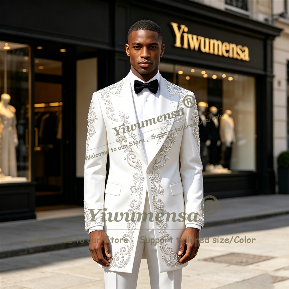 Jas Pria Bordir Kristal Buatan - Men Formal Wear Pants ulasan dan harga