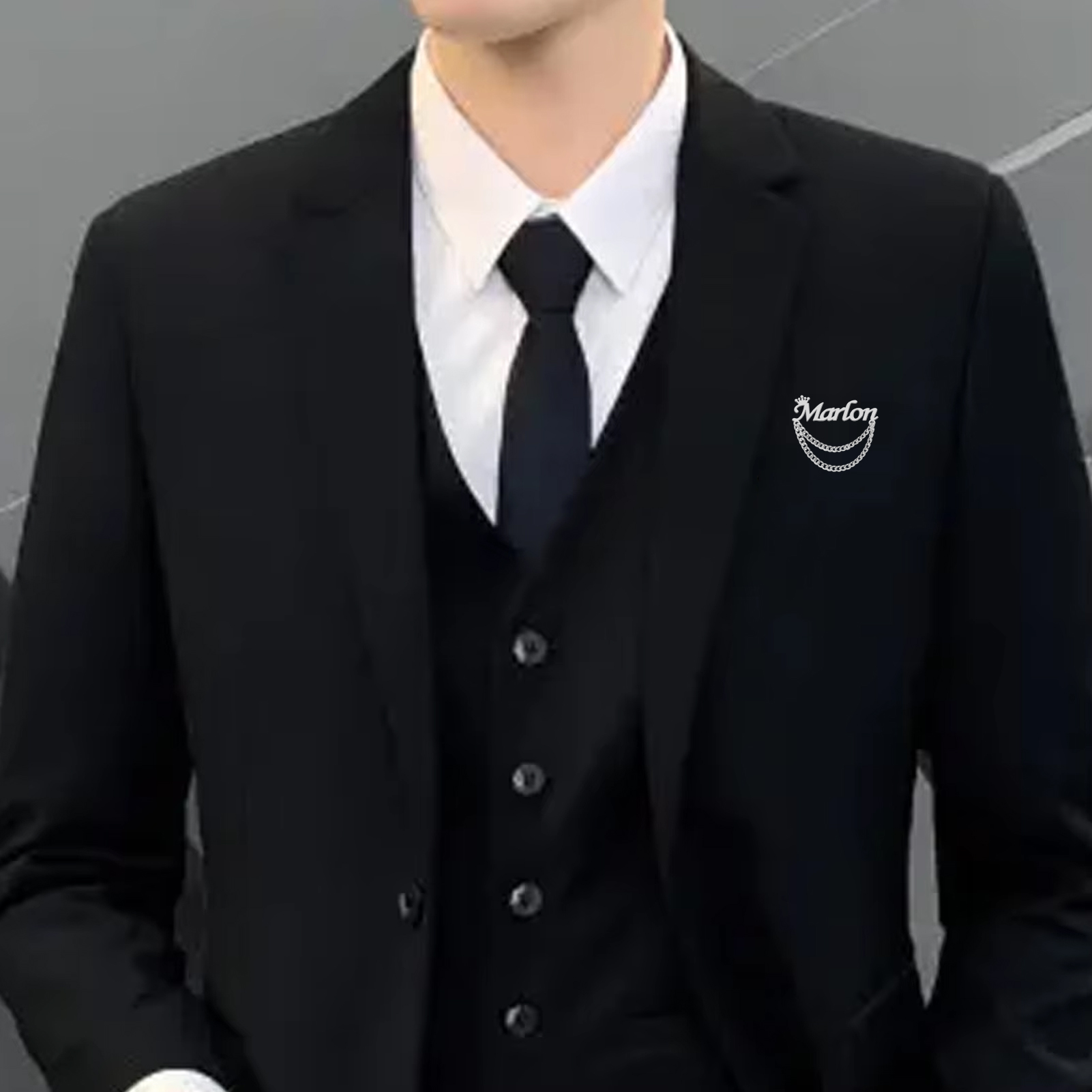 Bros Nama Pribadi Pin Mahkota  - Tuxedo Lapel Pin ulasan dan harga