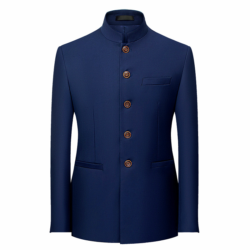 Jas Pria Gaya Cina Lengan Panj - Men Formal Wear Jacket ulasan dan harga