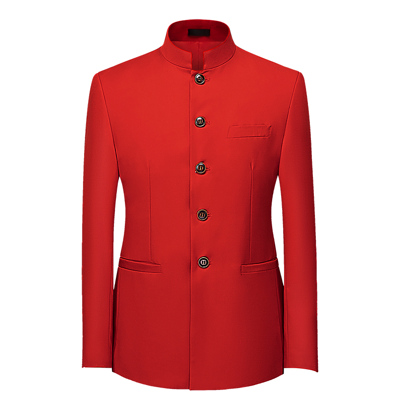 Jas Pria Gaya Cina Lengan Panj - Men Formal Wear Jacket ulasan dan harga