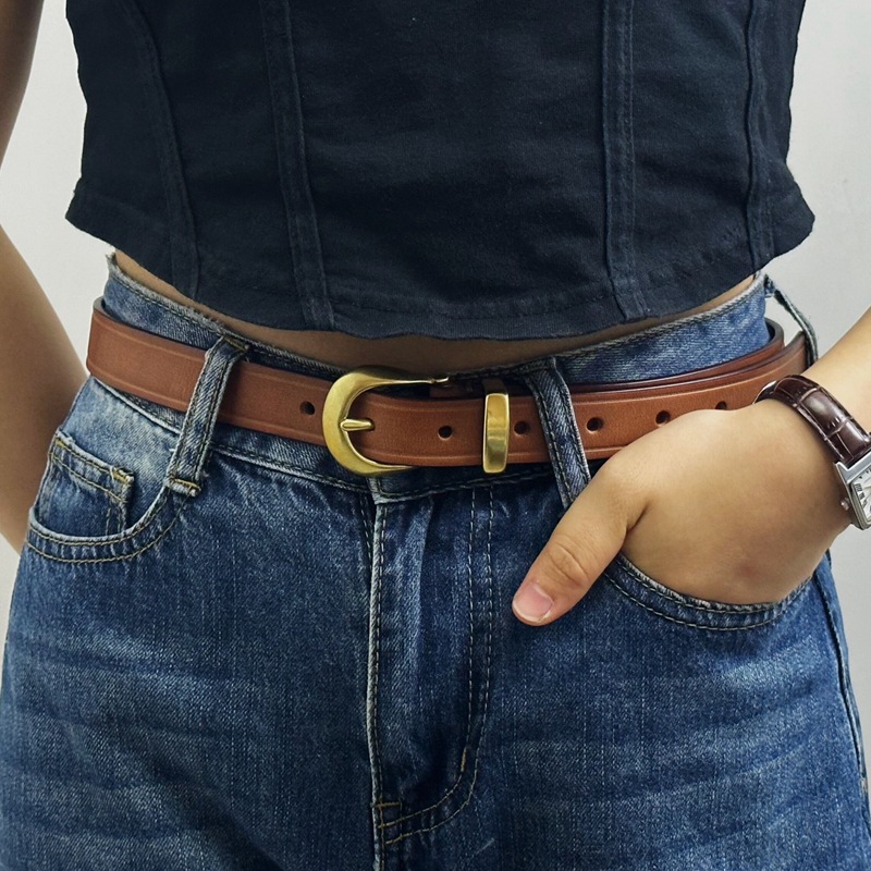 Sabuk Kulit Asli Wanita 85-120 - Formal Belt Leather Thin ulasan dan harga