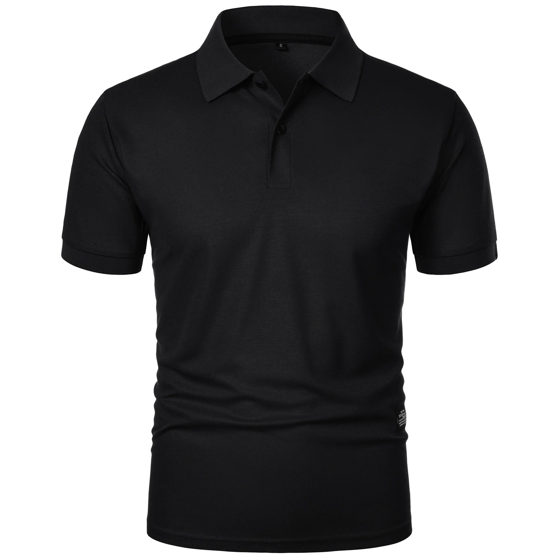 Kaos Polo Kasual Pria Hitam de - Men Formal Wear Design ulasan dan harga