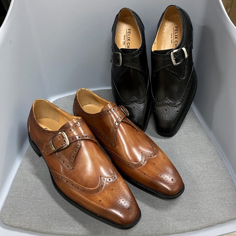 Sepatu Kasual Pria Kulit Ukir  - Men Formal Wear Design ulasan dan harga