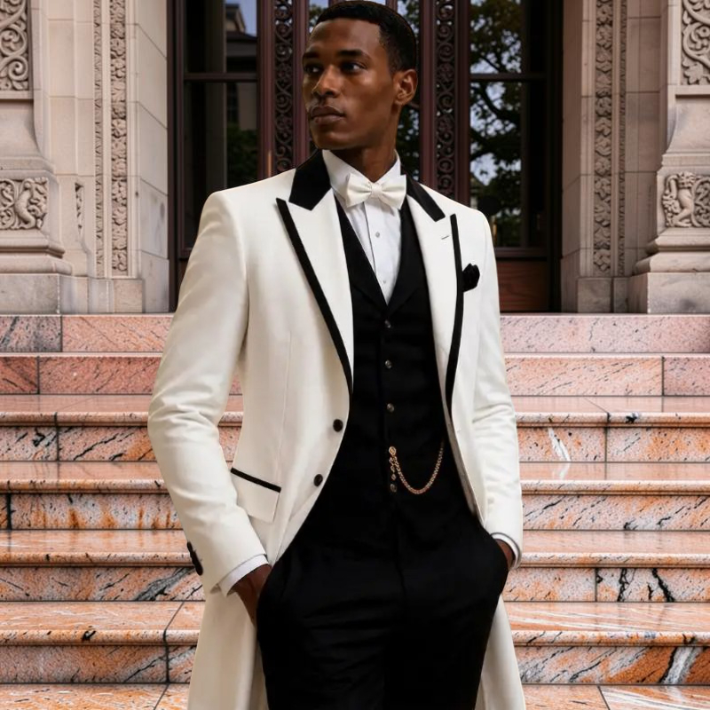 3 Pcs Setelan Jas Pria untuk P - Men Formal Wear Jacket ulasan dan harga