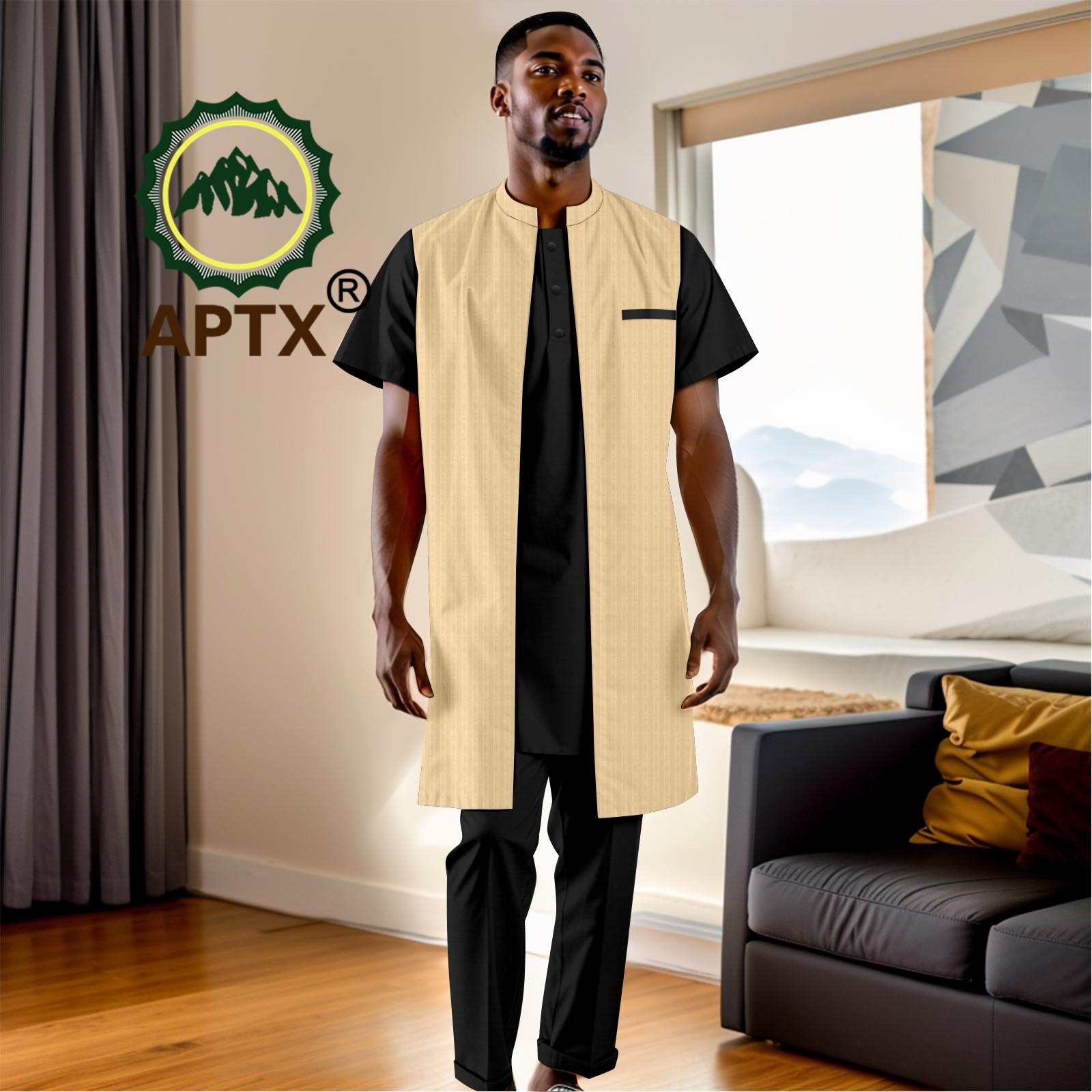 Pakaian Afrika untuk Pria Sete - Men Formal Party Wear Shirt ulasan dan harga