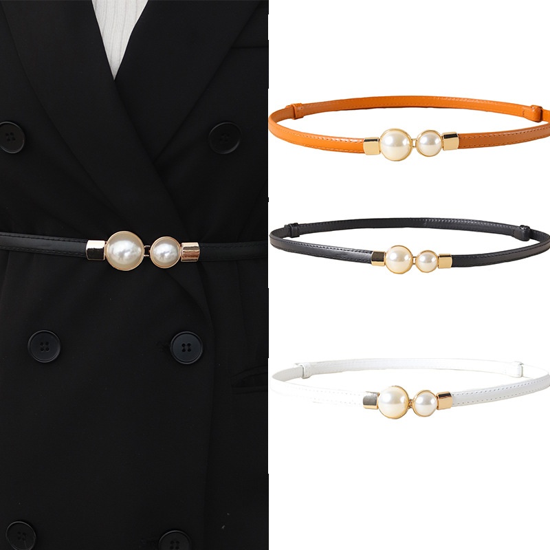 Sabuk Pinggang Mutiara Vintage - Formal Belt Leather Thin ulasan dan harga