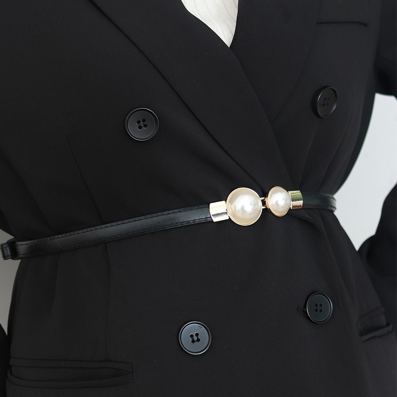 Sabuk Pinggang Mutiara Vintage - Formal Belt Leather Thin ulasan dan harga