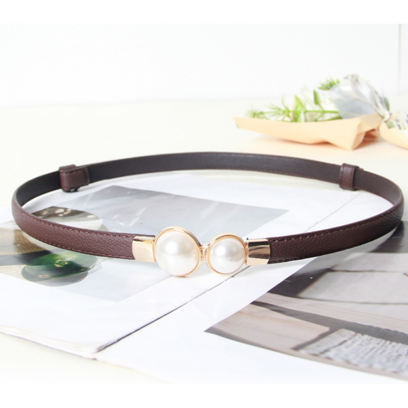 Sabuk Pinggang Mutiara Vintage - Formal Belt Leather Thin ulasan dan harga