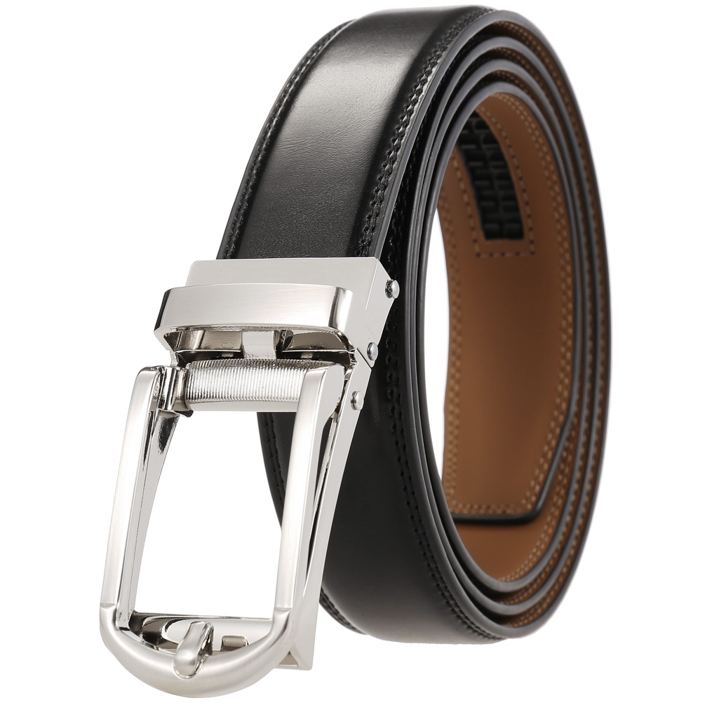 Sabuk Ratchet Otomatis Kulit S - Formal Belt Leather Thin ulasan dan harga