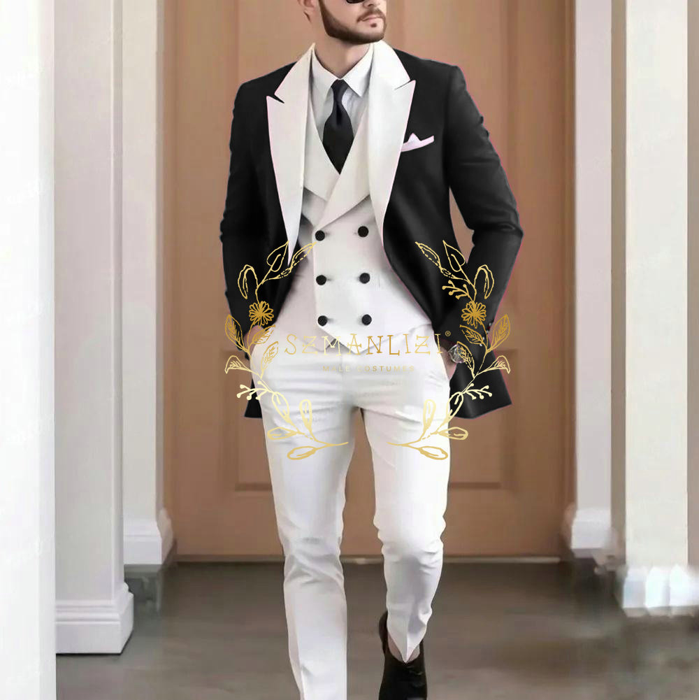 Setelan Pria 3 Potong Burgundy - Men Formal Wear Jacket ulasan dan harga