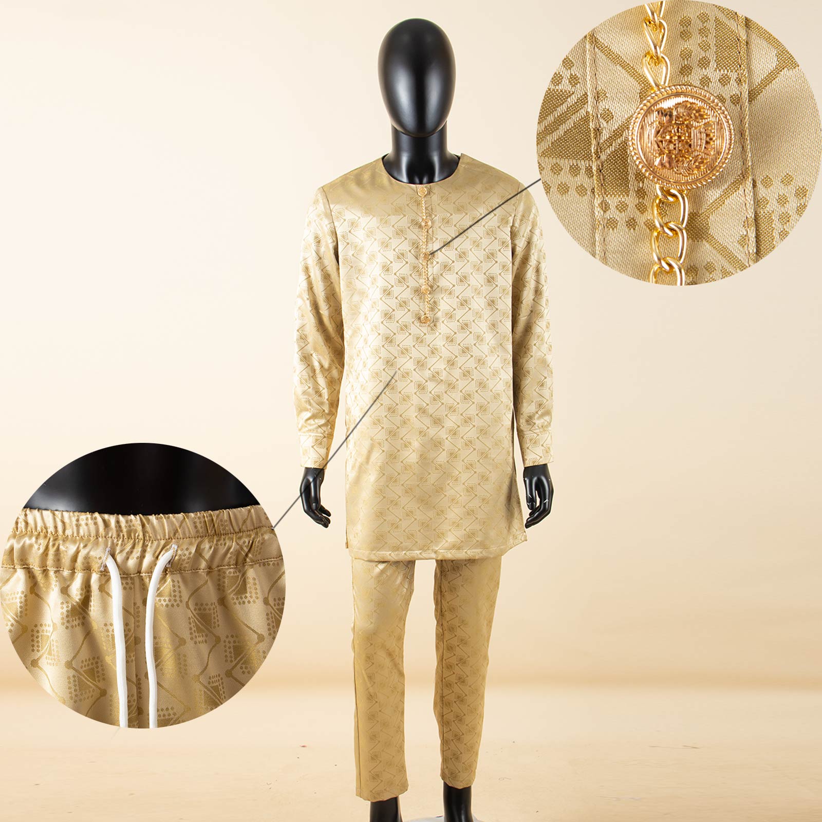 Dashiki Kemeja Panjang Pria Ce - Men Formal Party Wear Shirt ulasan dan harga